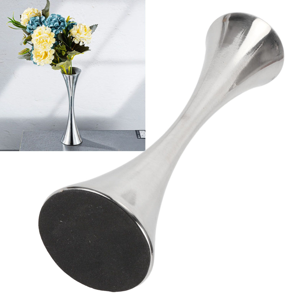 Stainless Steel Vase Innovative Elegant Modern Style Round Mouth Metal Flower Vase for Living Room Table
