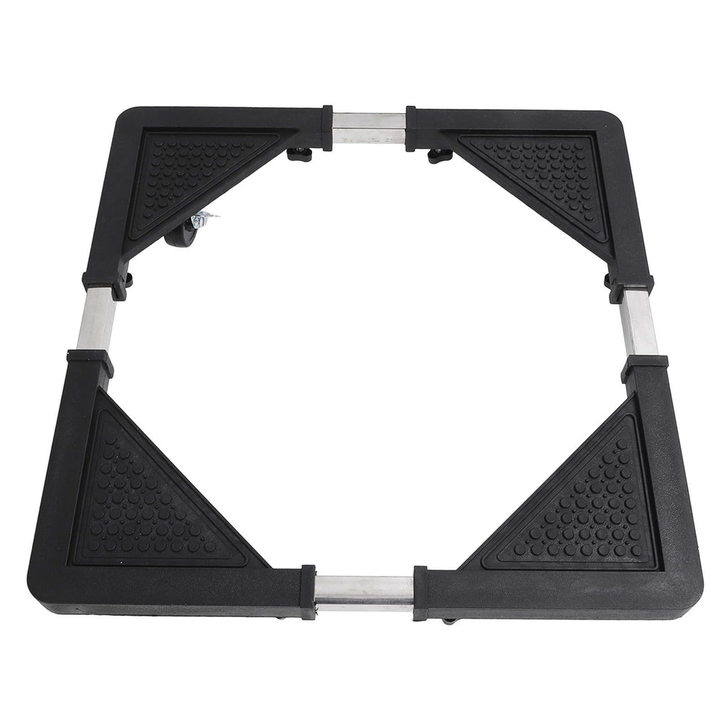 Adjustable Refrigerator Stand with 4 Locking Wheels Reduce Noise Furniture Dolly Mobile Roller for Dryer Washing Machine