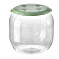 Toy Storage Stool Multipurpose Innovative Round Shape Transparent Storage Stool for Home Living Room Entryway Green