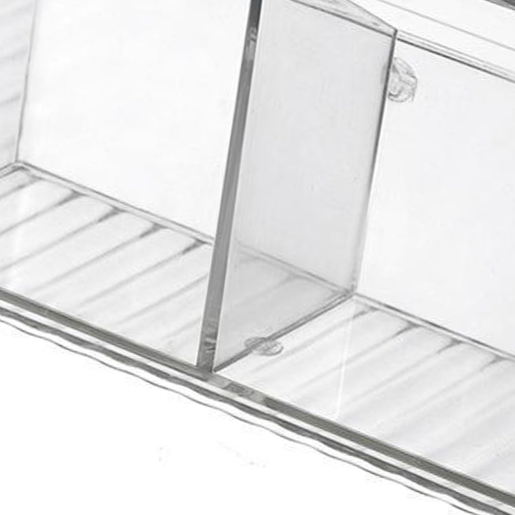 Cosmetics Wall Mounted Storage Box Non Punching Plastic 2 Compartment Holder Bathroom Supplies