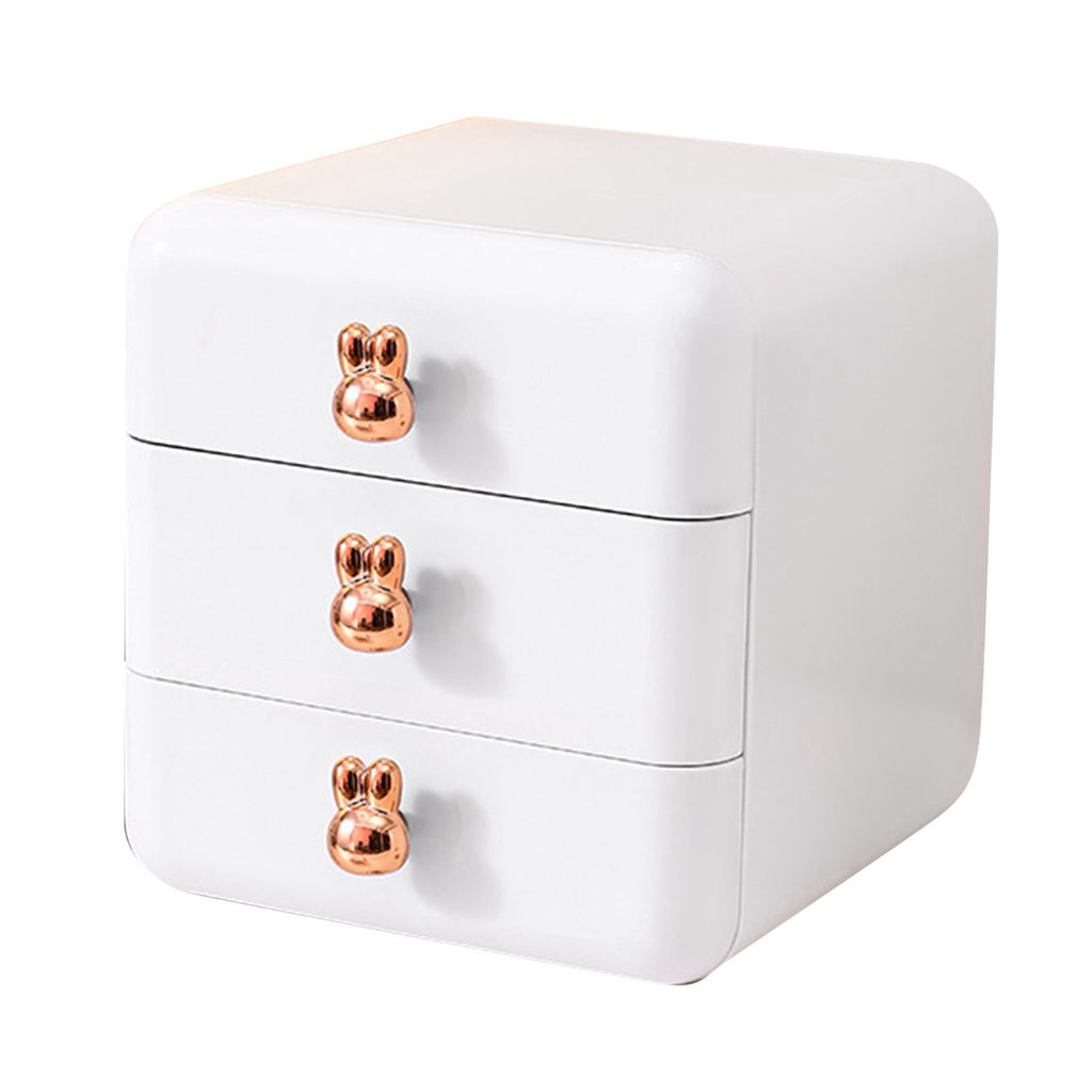 Desktop Drawer Jewelry Hair Accessories Sundries Storage Box Tabletop Organizer for Bedroom Dormitory Office