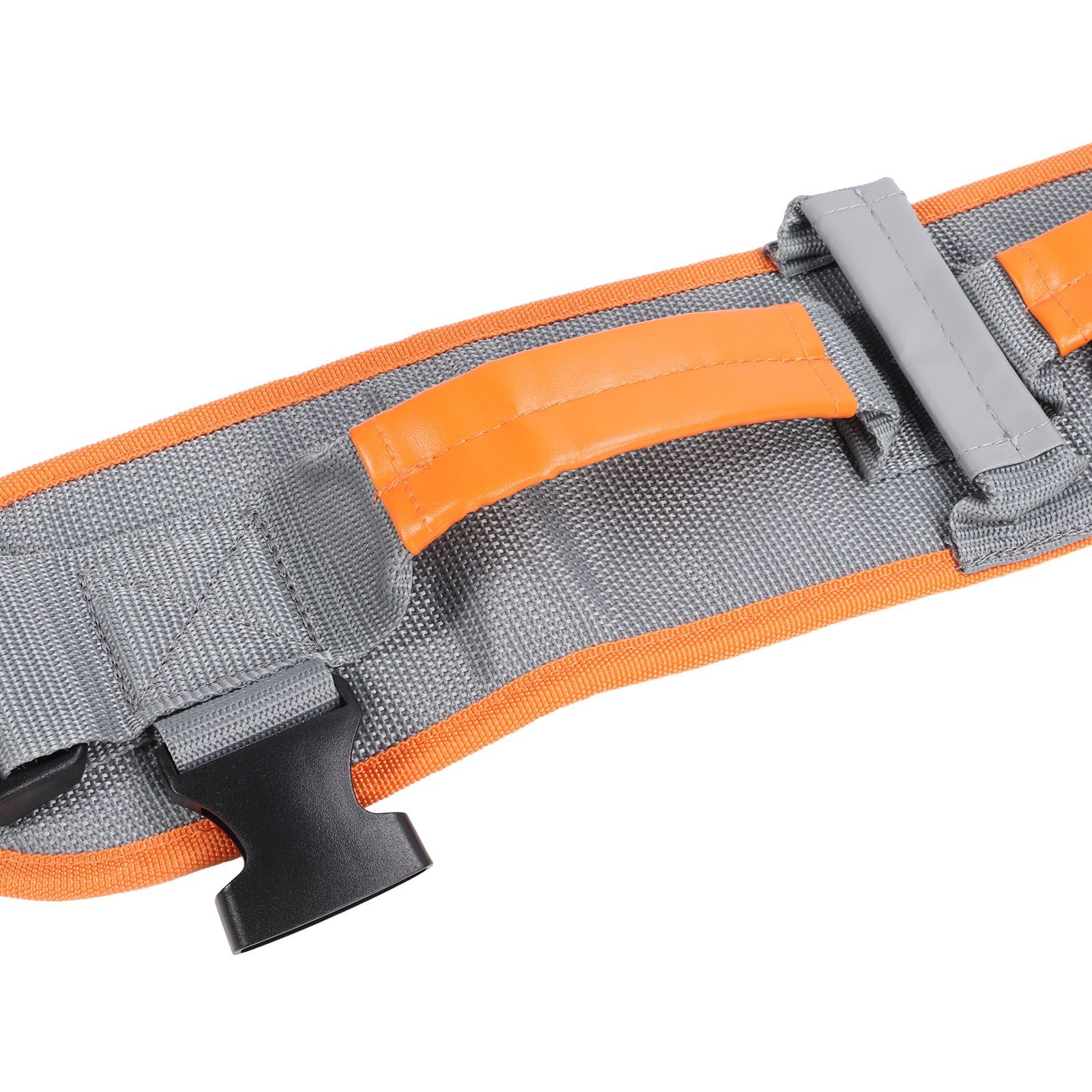 Transfer and Walking Gait Belt with Handles Adjustable Elderly Standing Assist Lift Belt for Seniors Caregiver Nurse Orange