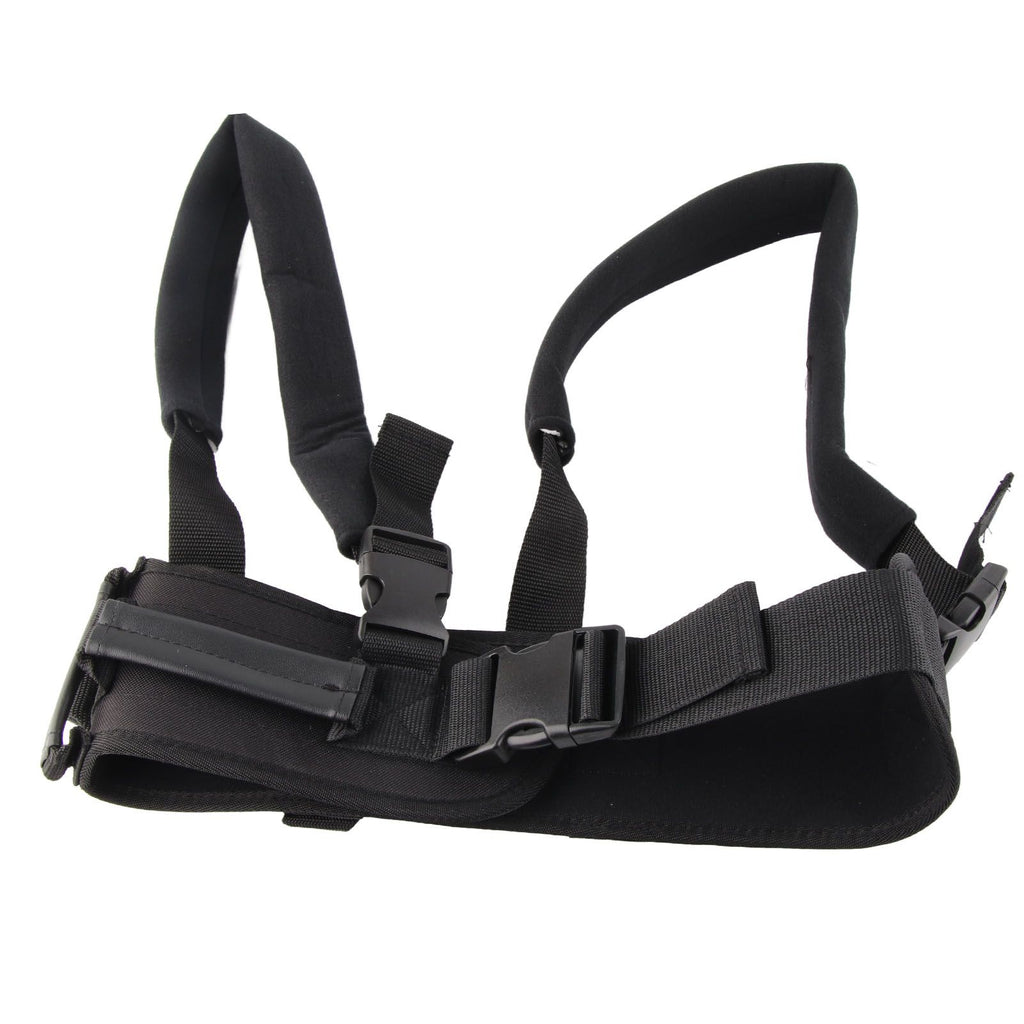 Transfer and Walking Gait Belt with Handles Adjustable Elderly Standing Assist Lift Belt for Seniors Caregiver Nurse Black