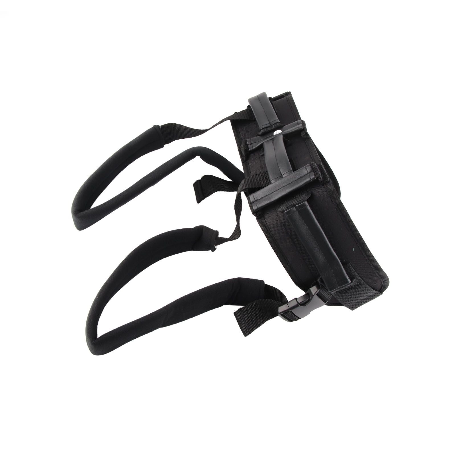 Transfer and Walking Gait Belt with Handles Adjustable Elderly Standing Assist Lift Belt for Seniors Caregiver Nurse Black