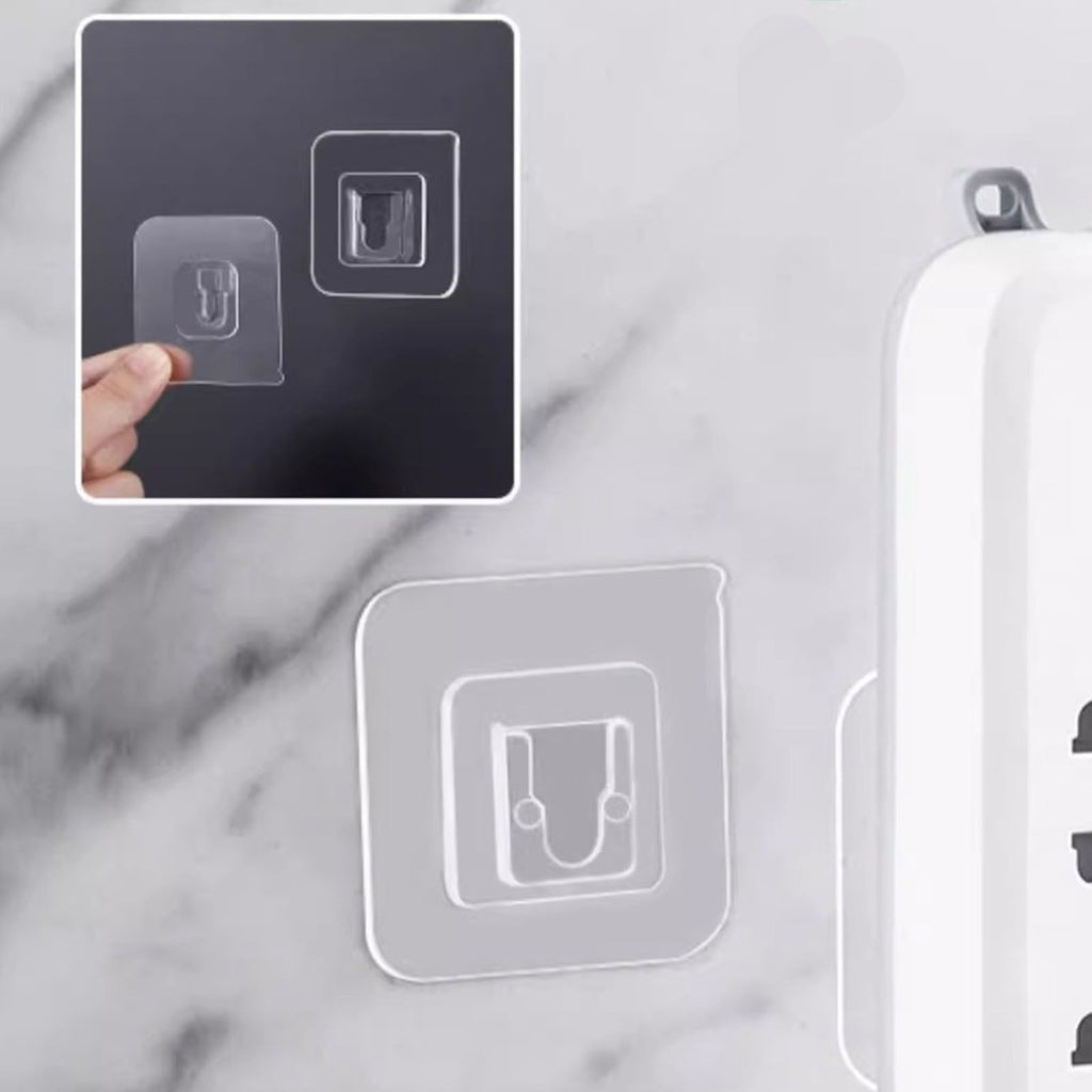 Clear Double Sided Adhesive Wall Hooks Waterproof Adhesive Wall Hooks Traceless Wall Mount Sticky Hook for Bathroom Kitchen