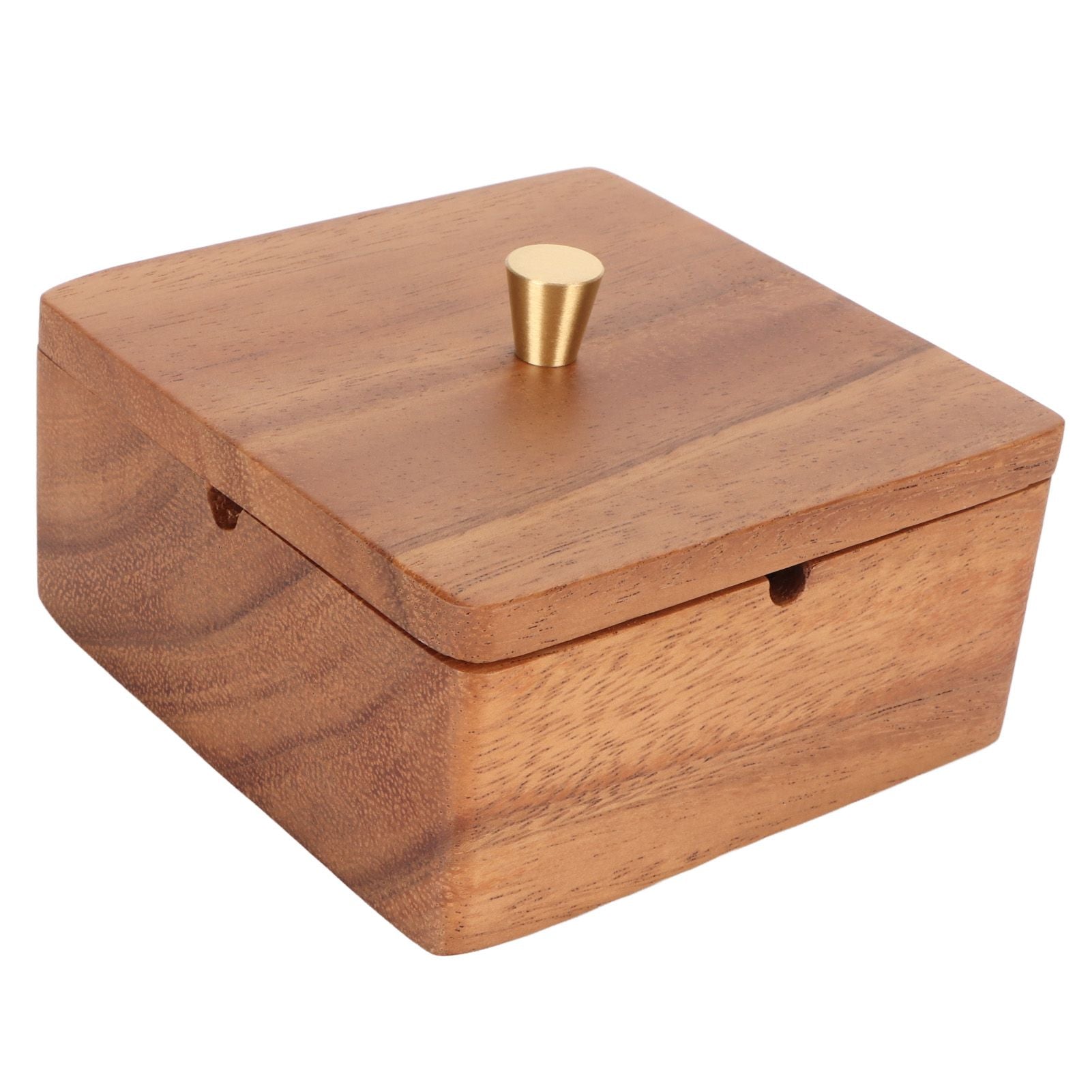 Cigar Ashtray with Lid Walnut Wood Windproof Decorative Desktop Cigarettes Ashtray for Outdoor Patio Indoor Home and Office Silver