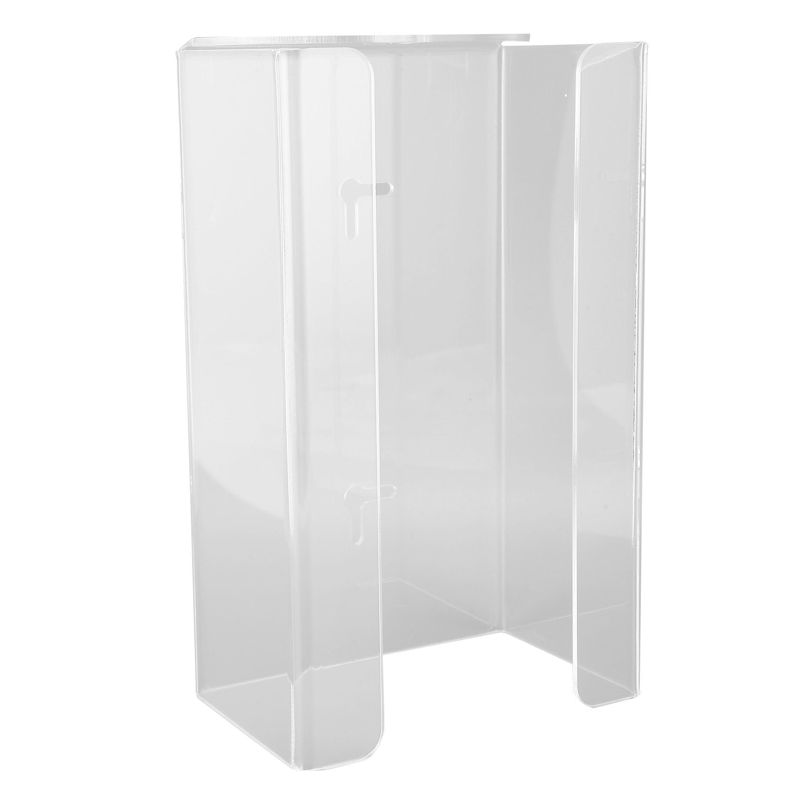 Glove Box Holder Dispenser Wall Mounted Tissue Holder Clear with Adhesive Expansion Screw for Home Kitchen