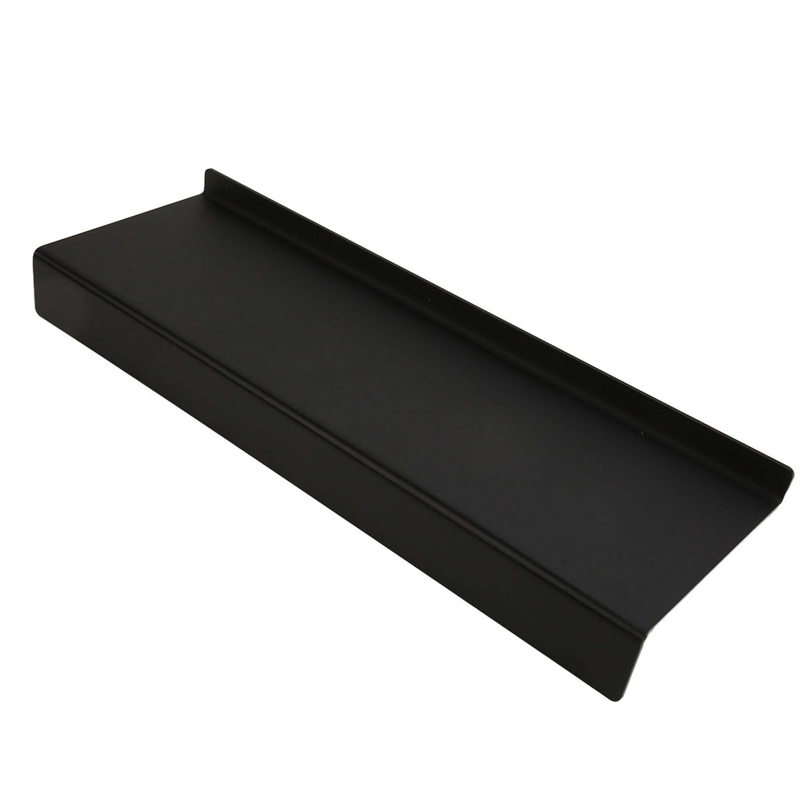 Acrylic Tilted Computer Keyboard Holder Low Front Lip Polished Finish Keyboard Riser Keyboard Holder for Office Black