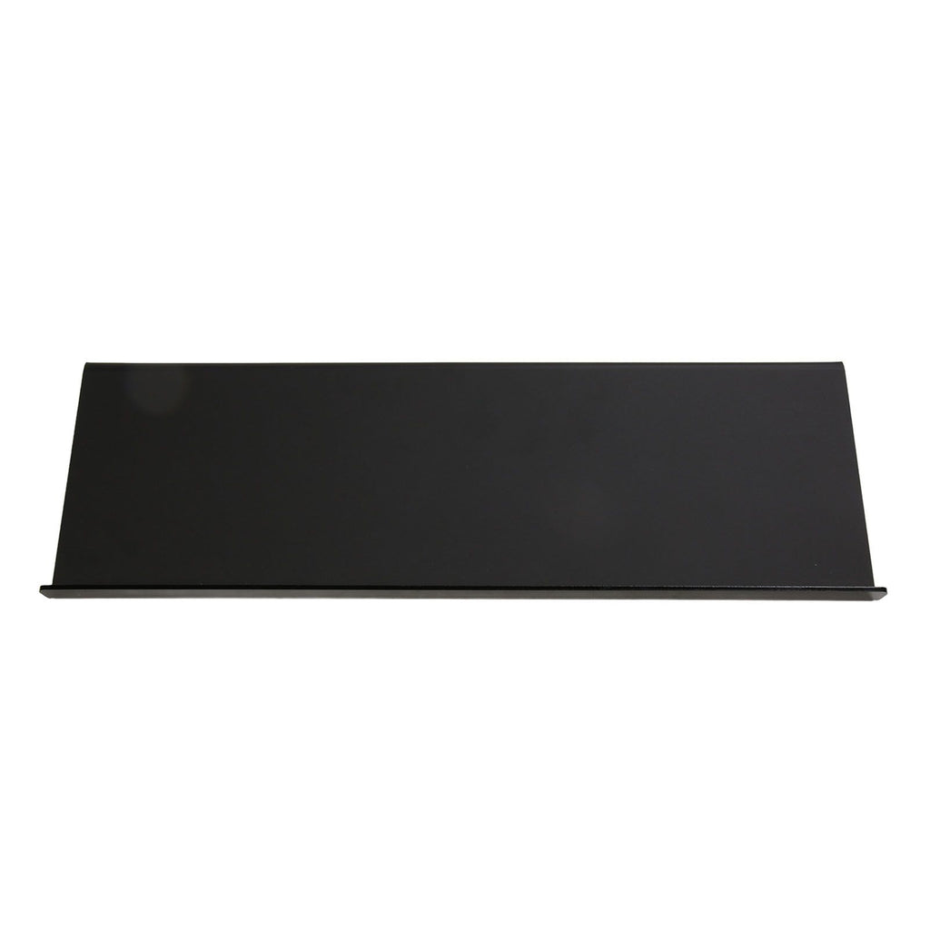Acrylic Tilted Computer Keyboard Holder Low Front Lip Polished Finish Keyboard Riser Keyboard Holder for Office Black