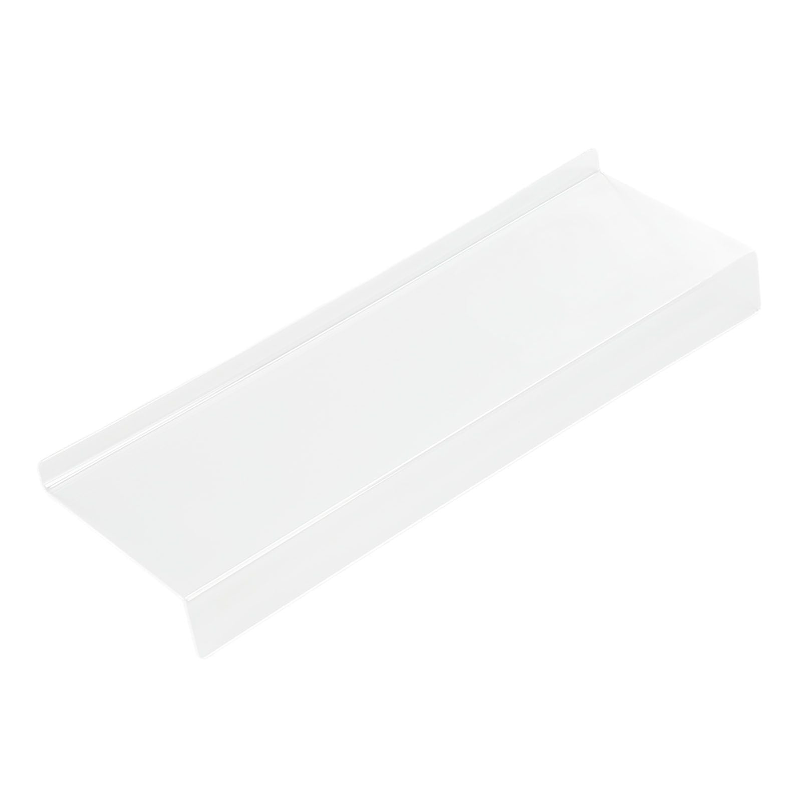 Acrylic Tilted Computer Keyboard Holder Low Front Lip Polished Finish Keyboard Riser Keyboard Holder for Office Transparent