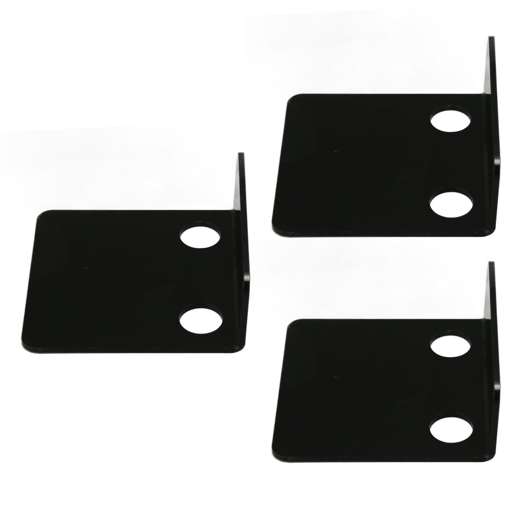 3 PCS Small Security Cameras Wall Shelf with 6 Cable Clips 10PCS Tapes Acrylic Waterproof Drill Free Adhesive Floating Shelf for Speakers Black