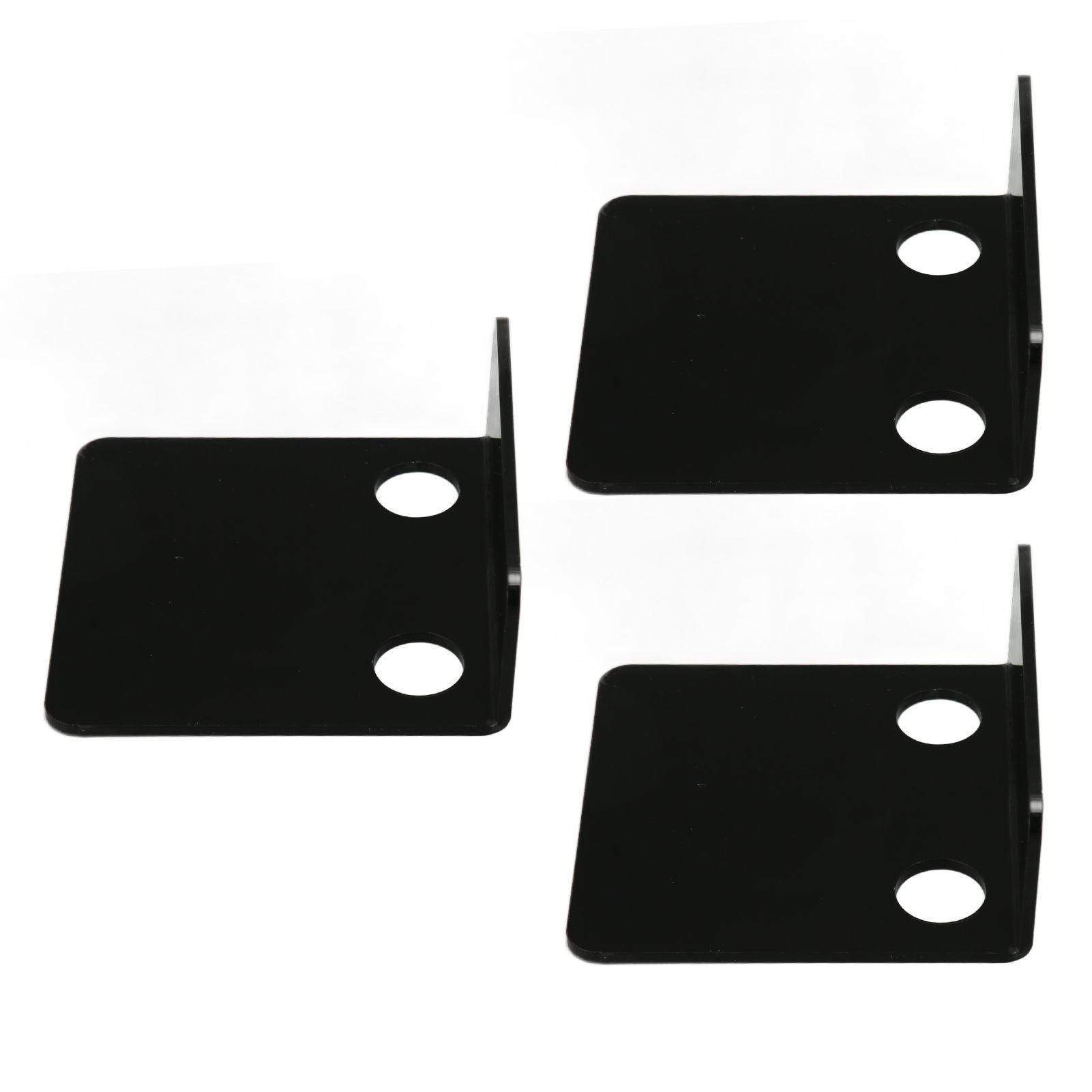 3 PCS Small Security Cameras Wall Shelf with 6 Cable Clips 10PCS Tapes Acrylic Waterproof Drill Free Adhesive Floating Shelf for Speakers Black