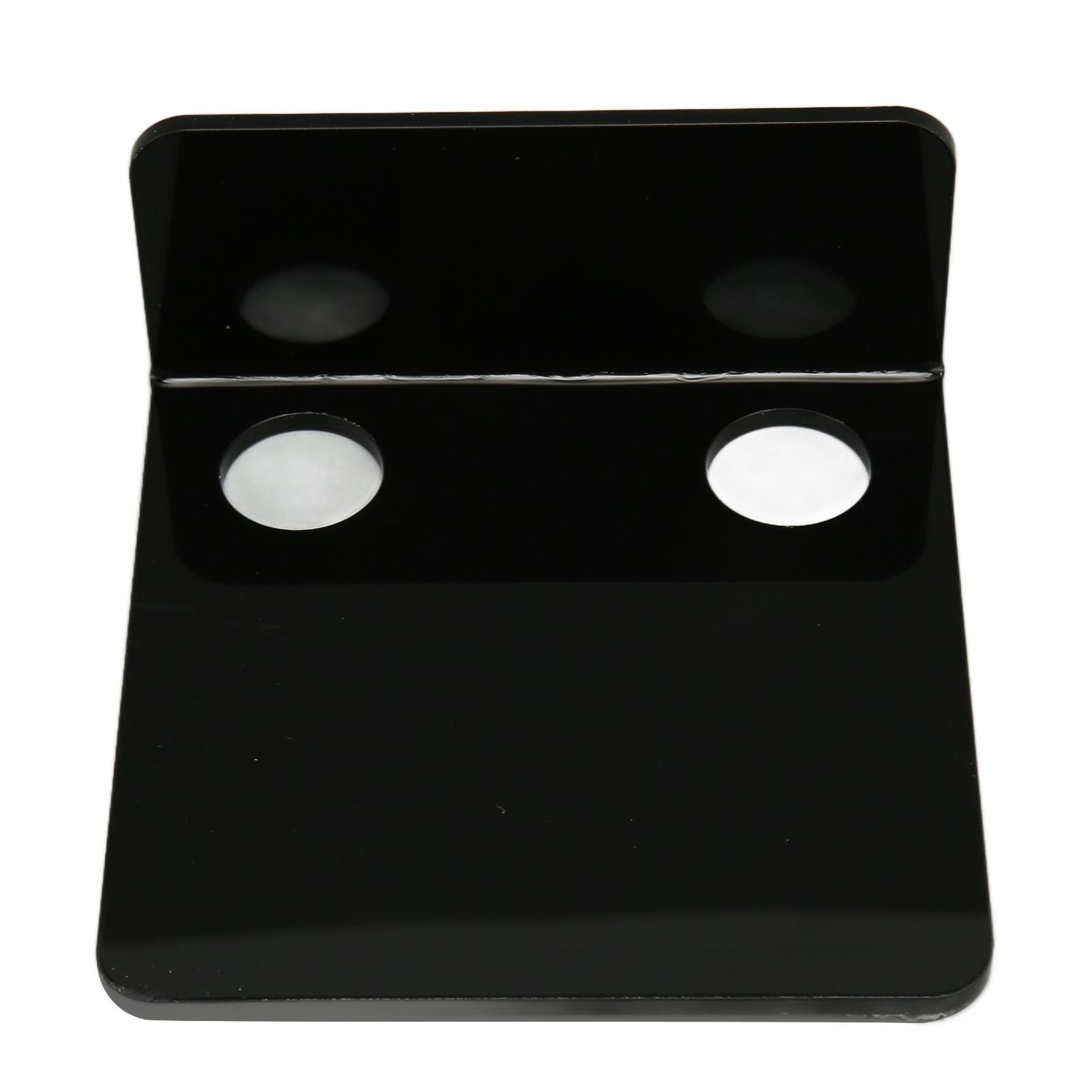 3 PCS Small Security Cameras Wall Shelf with 6 Cable Clips 10PCS Tapes Acrylic Waterproof Drill Free Adhesive Floating Shelf for Speakers Black