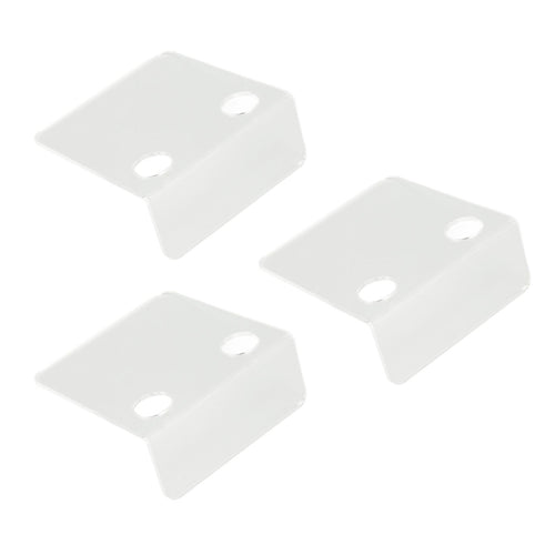 3 PCS Small Security Cameras Wall Shelf with 6 Cable Clips 10PCS Tapes Acrylic Waterproof Drill Free Adhesive Floating Shelf for Speakers Transparent