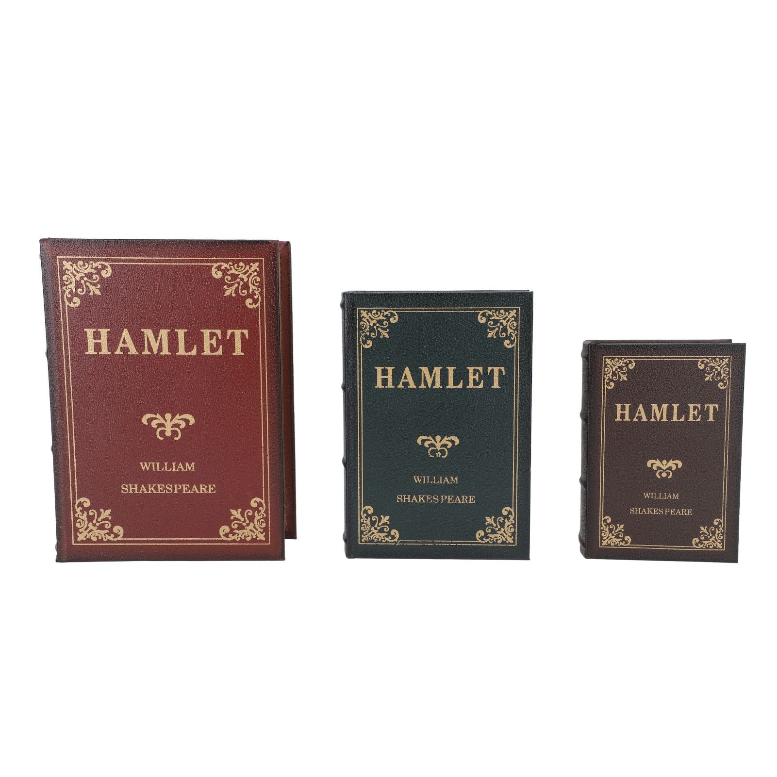 Decorative Vintage Book Shaped Trinket Storage Box Decorative Book Boxes for Office Model Photo Prop Green