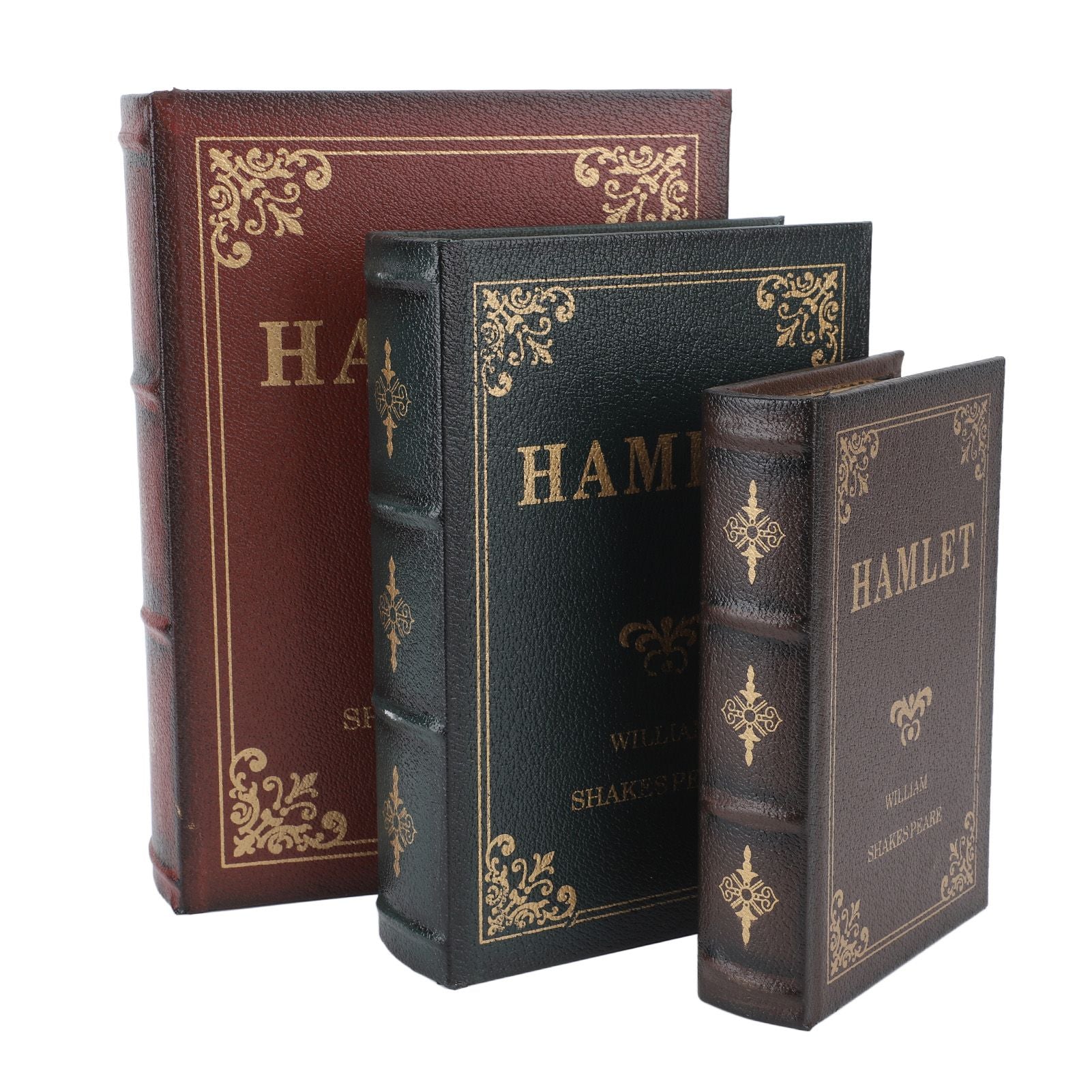 Decorative Vintage Book Shaped Trinket Storage Box Decorative Book Boxes for Office Model Photo Prop Green