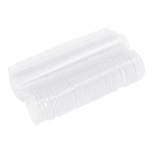 100PCS Wax Melt Molds Calmshell PET Separate Transparent Hanging Hole Empty Wax Melt Container for DIY Candles Chocolate Round
