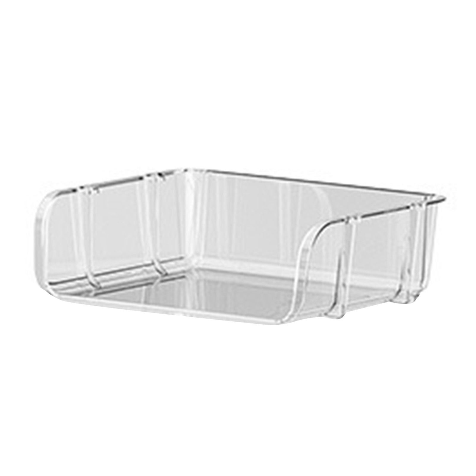 Transparent Desktop Stationery Organizer Stackable Stationery Files Storage Shelf Desktop Organizer S 26.5x20.2x8cm