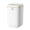 Automatic Trash Can 20L Touchless Sensor Easy Clean PP Waterproof Electric Garbage Bin for Kitchen Bathroom White Golden Battery Free