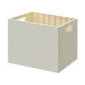 Book Storage Box with Dual Side Handles Stackable 50kg Load Bearing Multifunctional Use File Storage Bins Without Wheel