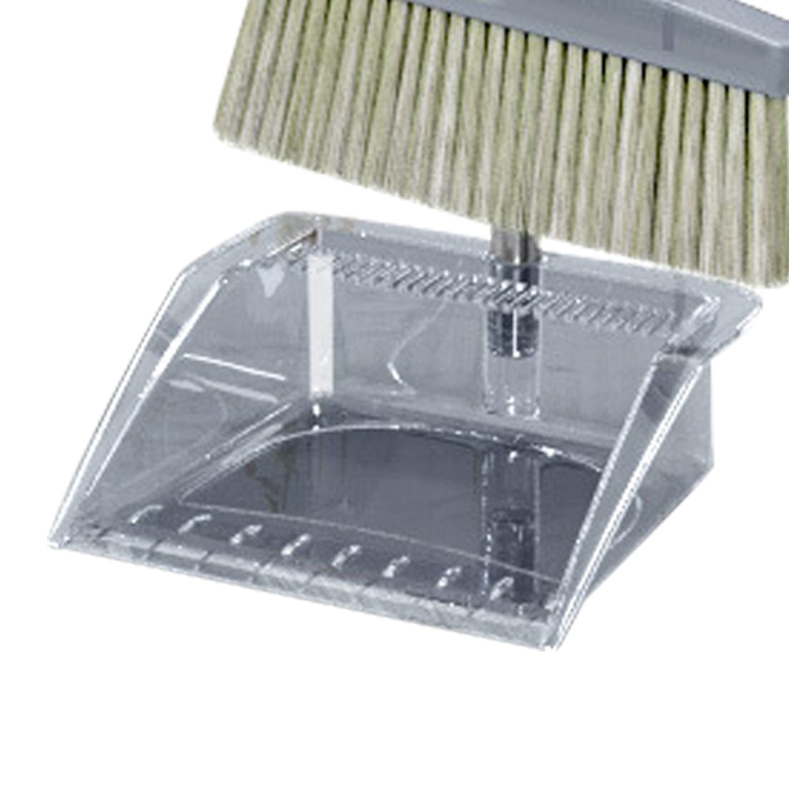Broom Dustpan Set Cleaning Tool Dust Pan Long Handle Broom Brush Kit for Home Bedroom Gray