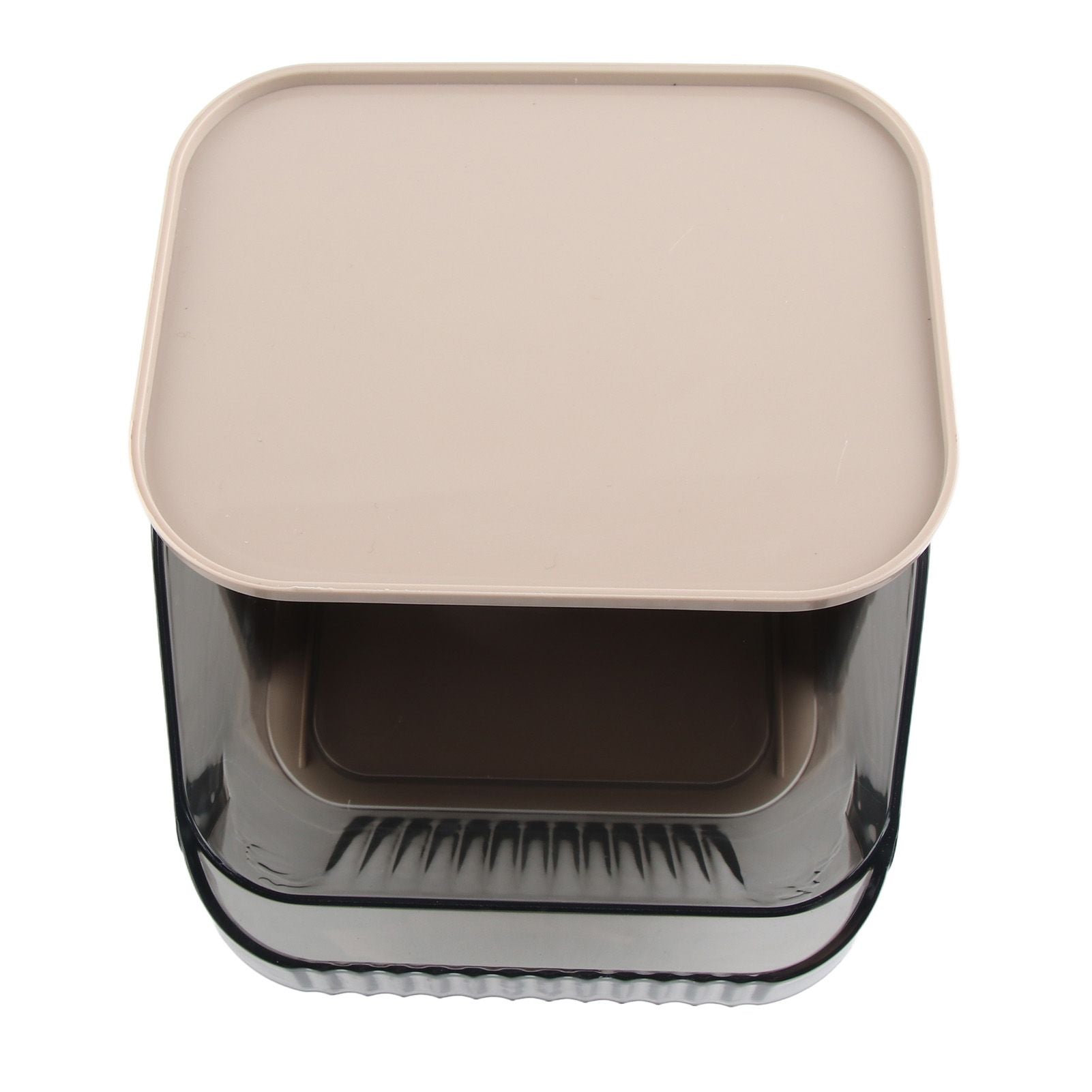 Tea Bag Storage Rack Multifunctional Desktop Office Desk Capsule Coffee Standing Box Plastic Acrylic Gray