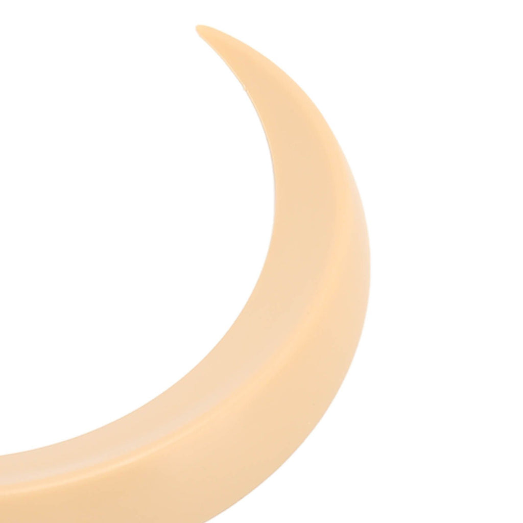 2Pcs Moon Hair Fork ABS Decorative Portable Moon Hairpin Hair Stick for Daily Shopping Cosplays Beige