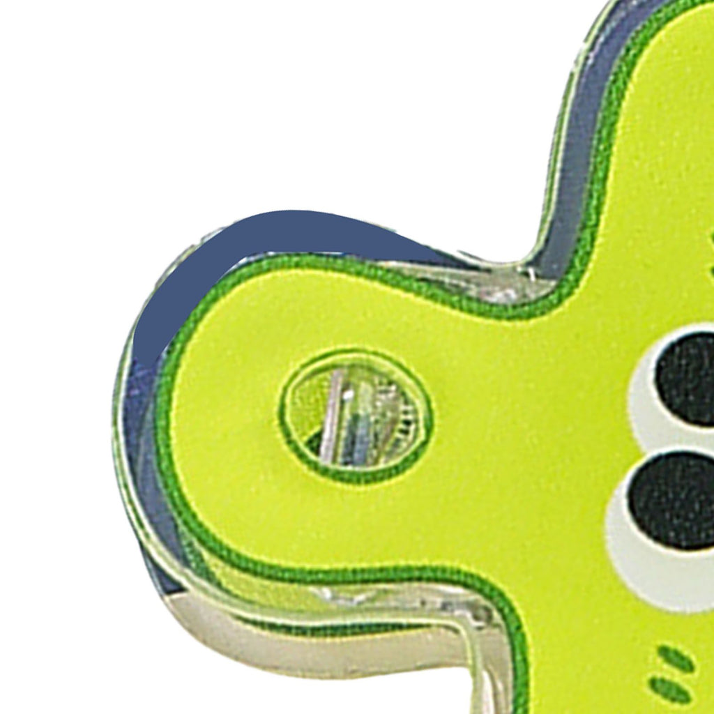 Stationery Clip Plastic Cute Cartoon Double Sided Multifunctional Long Tail Document Clamps For Office Supplies Binder Paper Green Expression