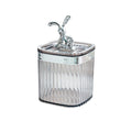 Toothpick Holder Large Capacity Fashion Look Toothpick Container Storage Box Jar for Home Restaurant Smoky Gray
