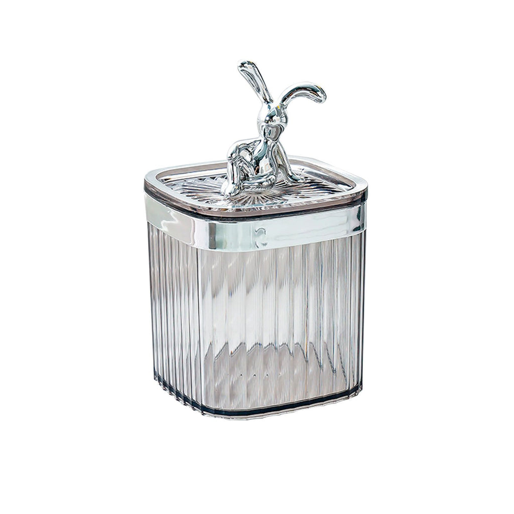 Toothpick Holder Large Capacity Fashion Look Toothpick Container Storage Box Jar for Home Restaurant Smoky Gray