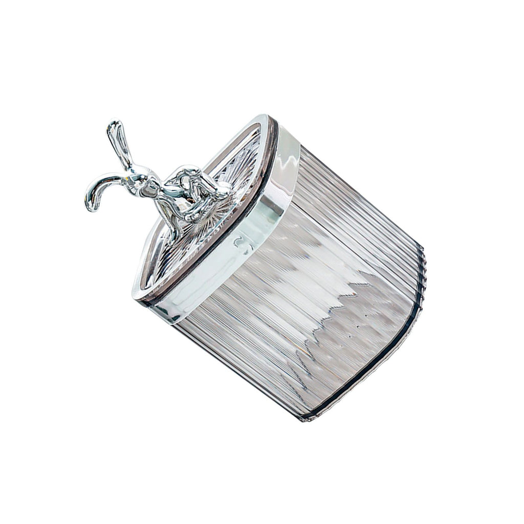 Toothpick Holder Large Capacity Fashion Look Toothpick Container Storage Box Jar for Home Restaurant Smoky Gray