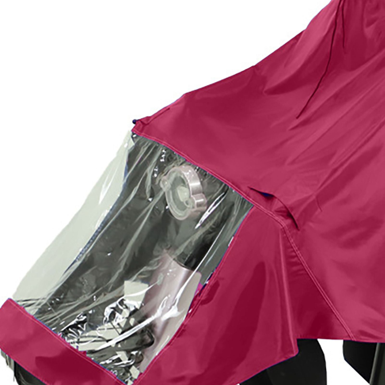 Motorcycle Rain Poncho Rainstorm Protection Unisex Single Oxford Cloth Motorcycle Adult Raincoat for Electric Bike Jujube Red