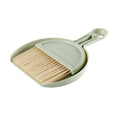 Mini Broom Dustpan Set Smile Face Plastic Handheld Efficient Cleaning Portable Tiny Brush Dustpan for Tabletop Office Green