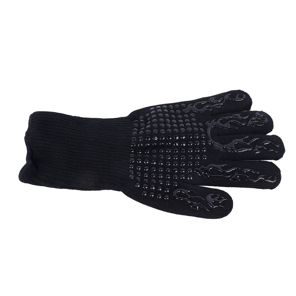 Heat Resistant Cooking Gloves Non Slip Reversible Use Polyester Cotton Lining Oven Glove for Grilling Barbecue Cooking