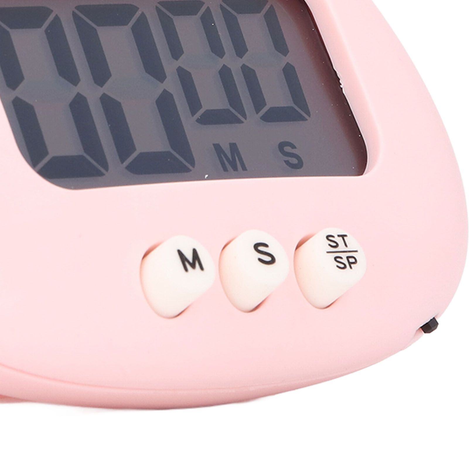 Cartoon Digital Timer ABS Portable Lightweight Simple To Use Cute Cartoon Timer for Kitchen Cooking Pink Rabbit