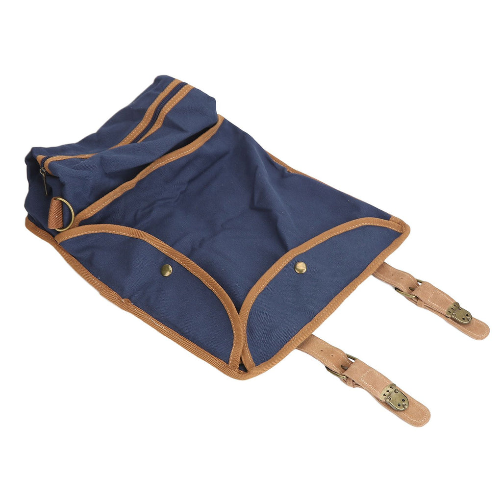 Bartending Tool Bag Portable Large Capacity Stylish Adjustable Shoulder Strap Bartender Kit Bag for Camping Parties Blue