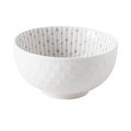 Soup Bowl 4.5in Small Bowl Ceramic Embossment Underglaze Color Minimalist Easy Clean Serving Bowl for Kitchen Home