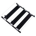 38cm Drink Organizer for Fridge Automatic Pusher Glide 12oz 16oz 20oz Soda Dispenser for Fridge Width Adjustable E Shaped 38cm Black