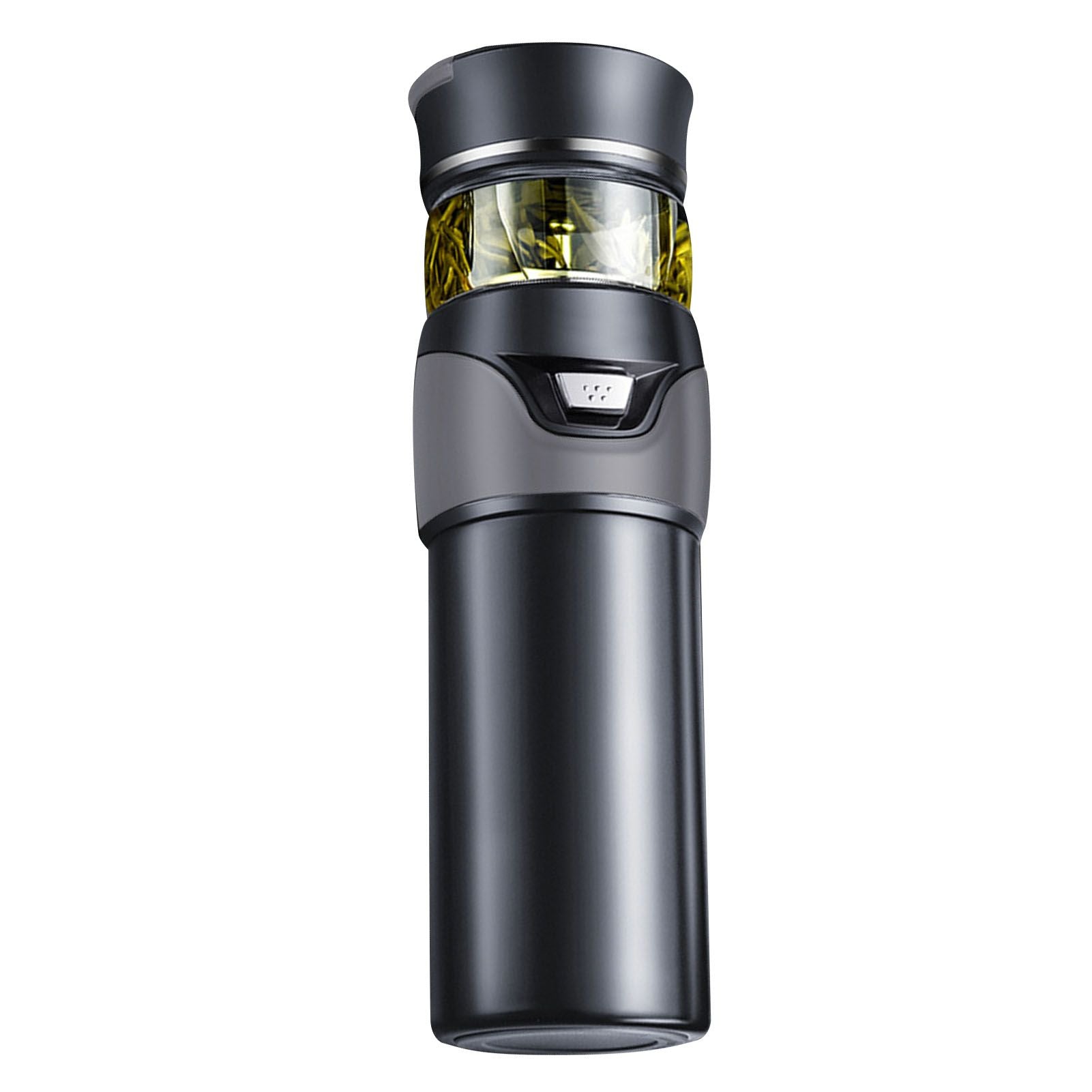 Tea Bottle with Infuser Tea Tumbler Stainless Steel Double Layer Insulated Cup for Men Daily Office Home Grey
