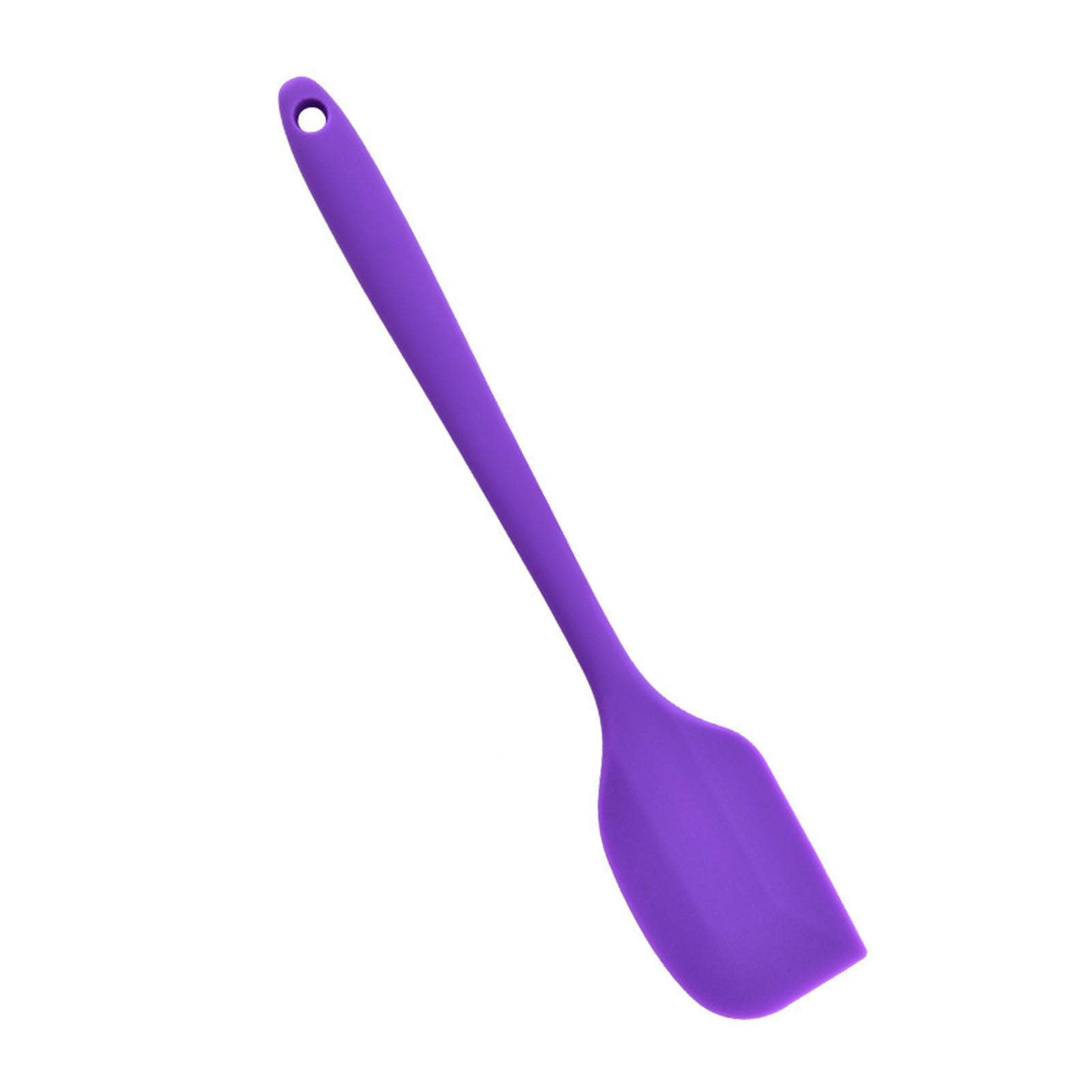 Silicone Spatula Food Grade High Heat Resistant Non Stick Spatula Kitchen Utensils Cookware for Cooking Baking Purple