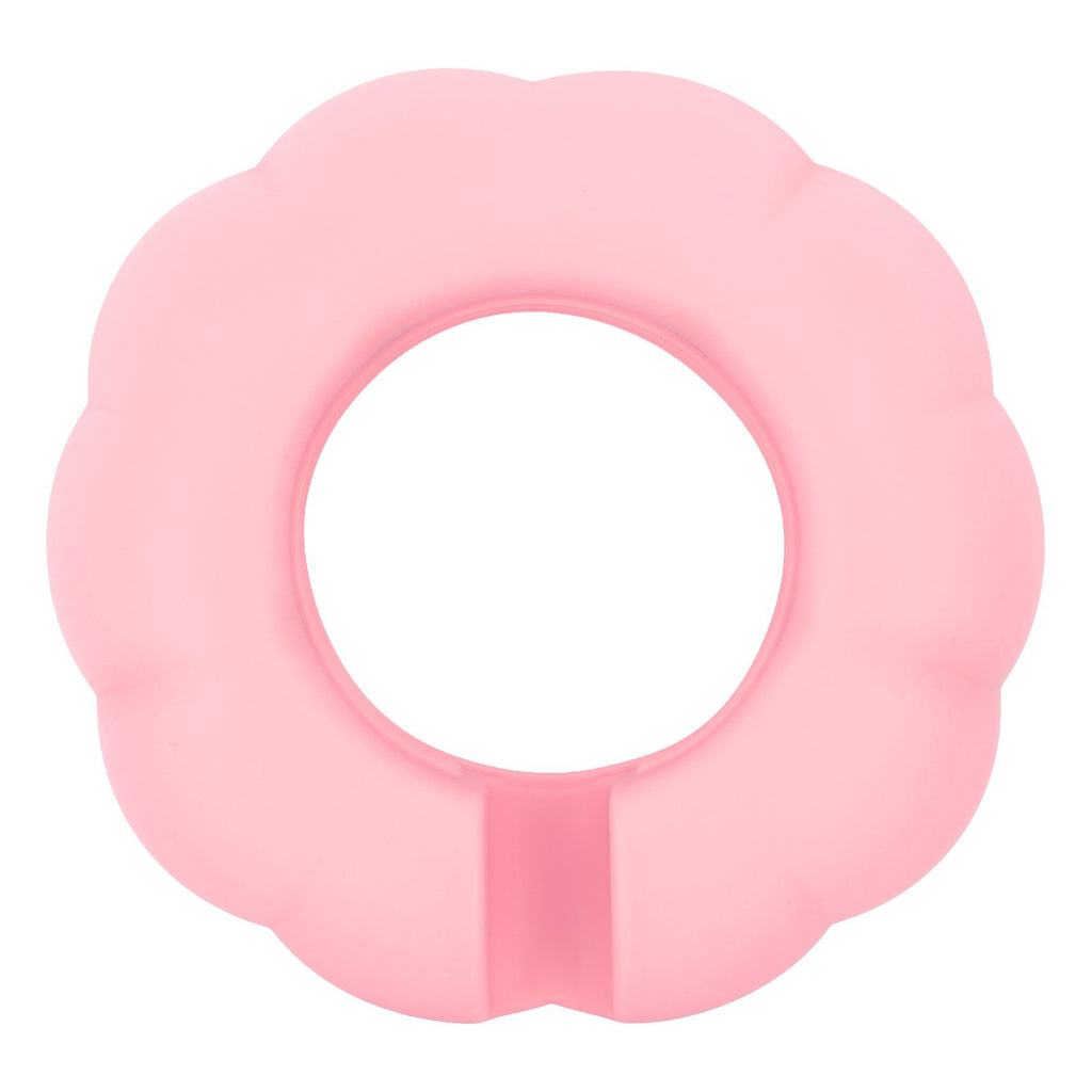 5 Grid Silicone Divided Serving Tray Snack Divider Divided Container Round Serving Platter for 40oz Cup Pink