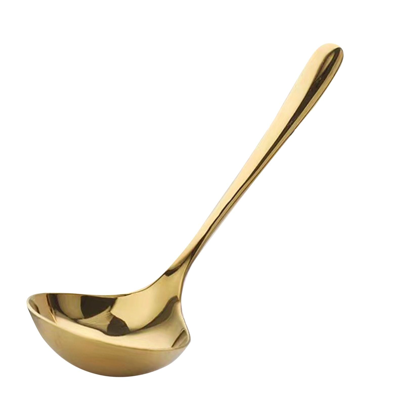 Kitchen Soup Ladle 304 Stainless Steel Large Size Long Handle Cooking Ladle for Home