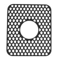 Sink Protector for Kitchen Silicone Non Slip Heat Resistant Mat for Bottom of Center Drain Sink Farmhouse Stainless Steel Porcelain Sink Black