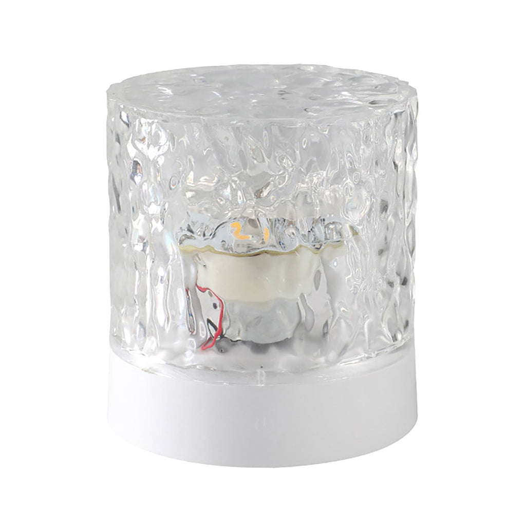 Water Ripple Night Light 360 Degree Dynamic Romantic LED Atmosphere Table Lamp for Living Room Bedroom Homochromy Plugged in and Not Rotating