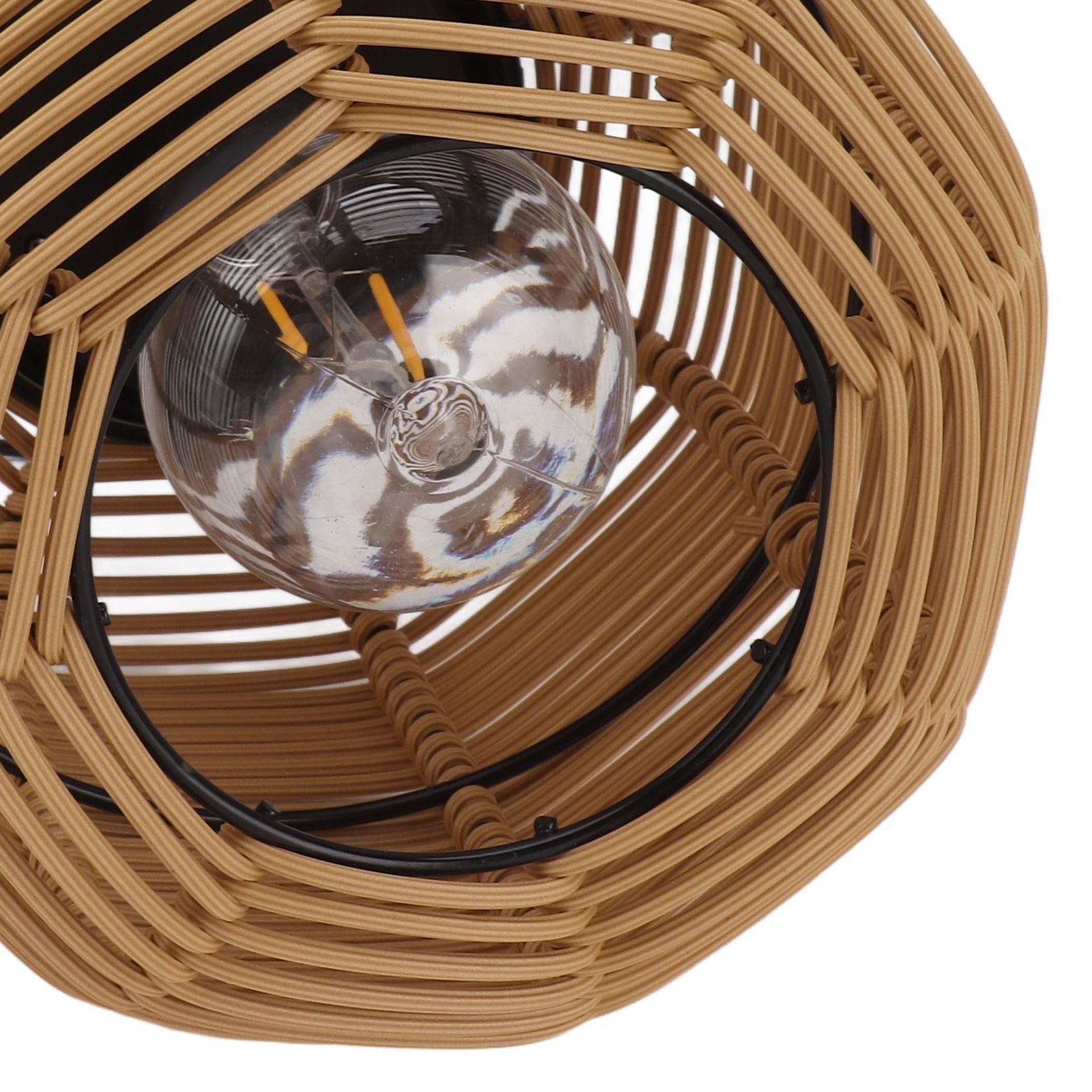 Solar Lantern Outdoor Hanging Solar Lights Waterproof Decorative Rattan Lantern for Table Patio Garden Yard Porch Tungsten