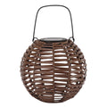 Rattan Solar Lantern Outdoor LED Hanging Lantern Waterproof Landscape Decorative Lamp for Garden Lawn Patio