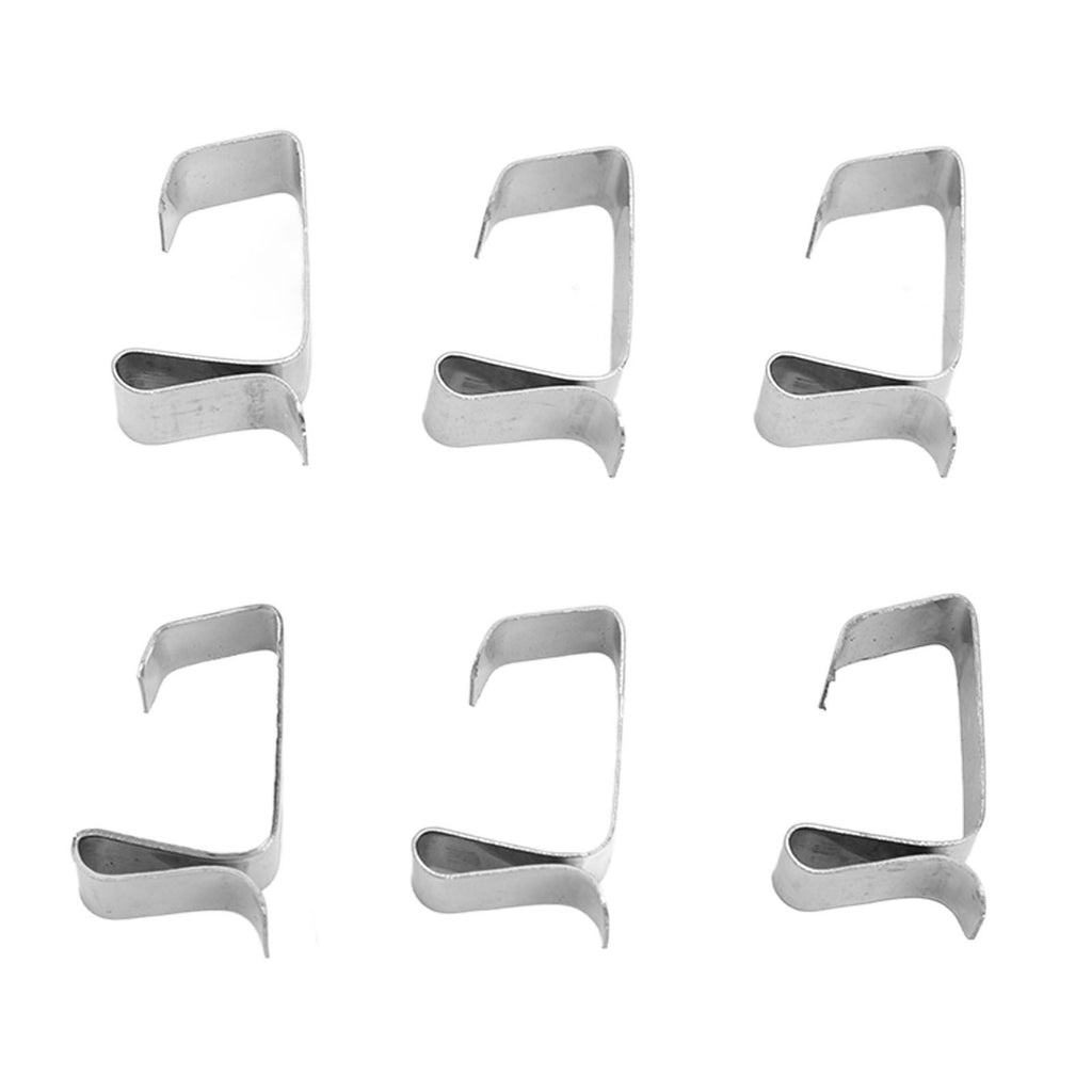 50Pcs Metal Christmas Lights Gutter Hooks Stainless Steel Christmas Lights Gutter Hangers S 20x14mm