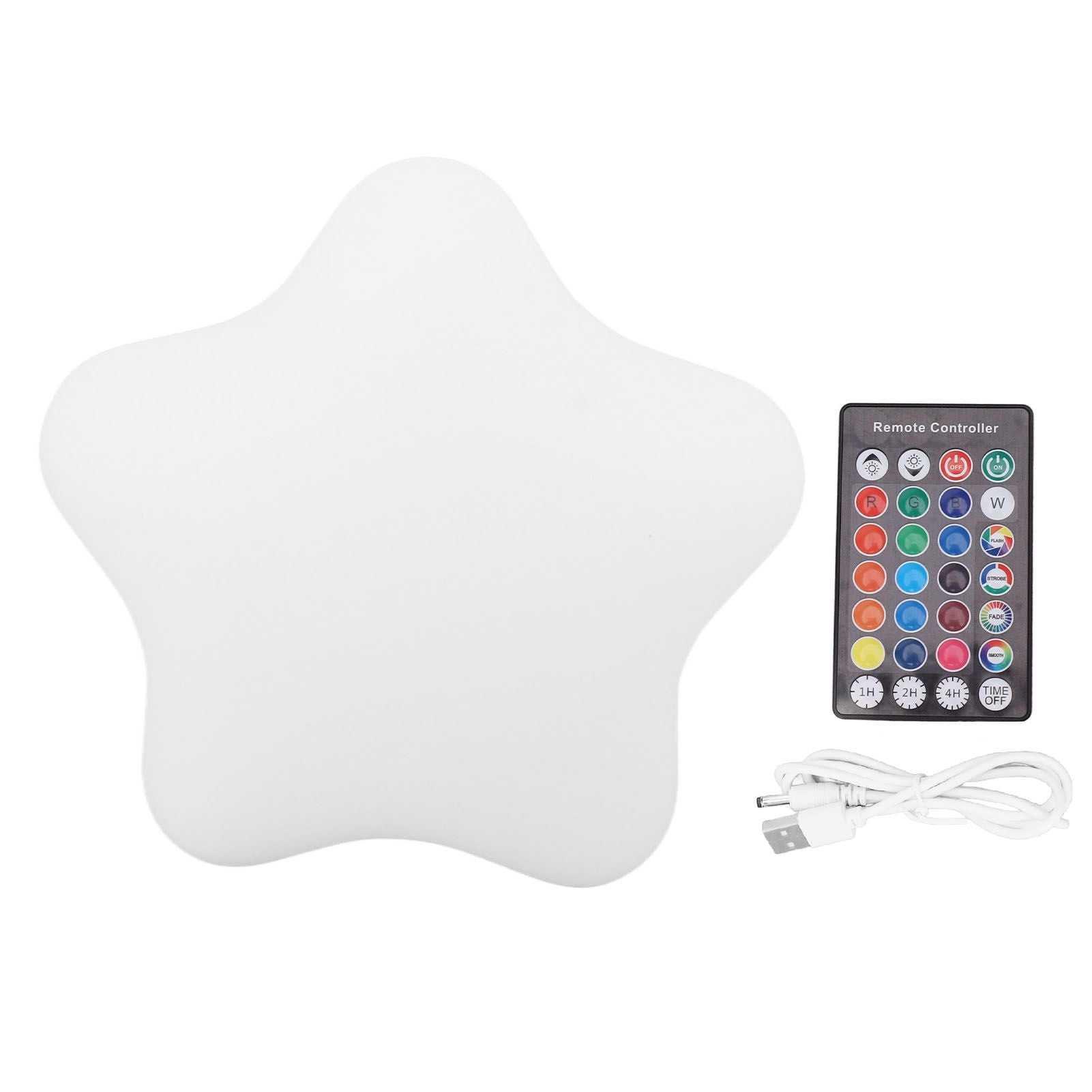 LED Star Shape Light IP68 Waterproof RGB Color Changing Night Light with Remote Control for Indoor Outdoor