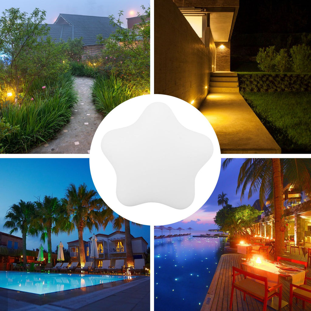 LED Star Shape Light IP68 Waterproof RGB Color Changing Night Light with Remote Control for Indoor Outdoor