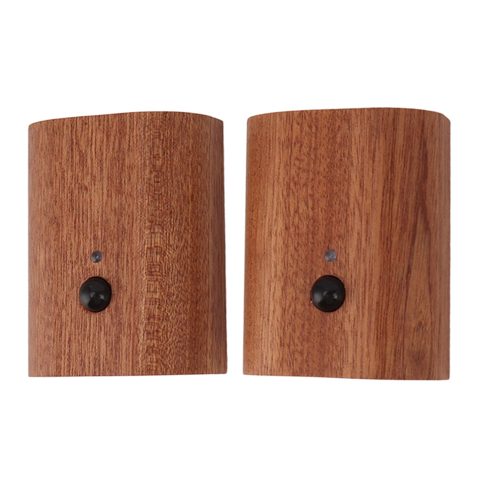 2Pcs Hallway Night Light Intelligent Linkage Wooden Motion Sensor Stairway Night Light USB Rechargeable Magnetic Wall LED Light